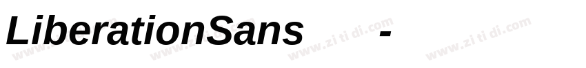 LiberationSans 普通字体转换